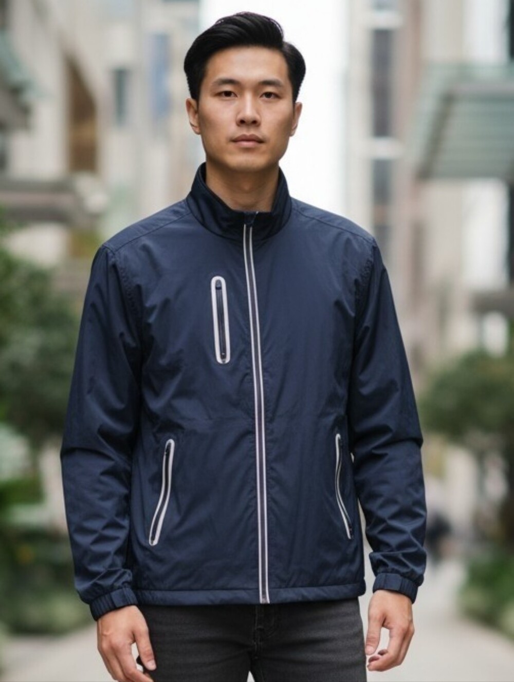 Above The Links Elite Performance Waterproof Golf Jacket - L - Blue